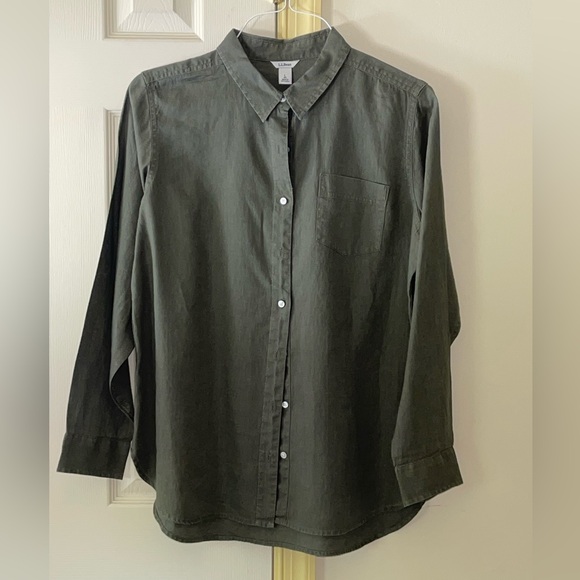 L.L. Bean Women's Premium Washable Linen Shirt, Tunic - Picture 1 of 4
